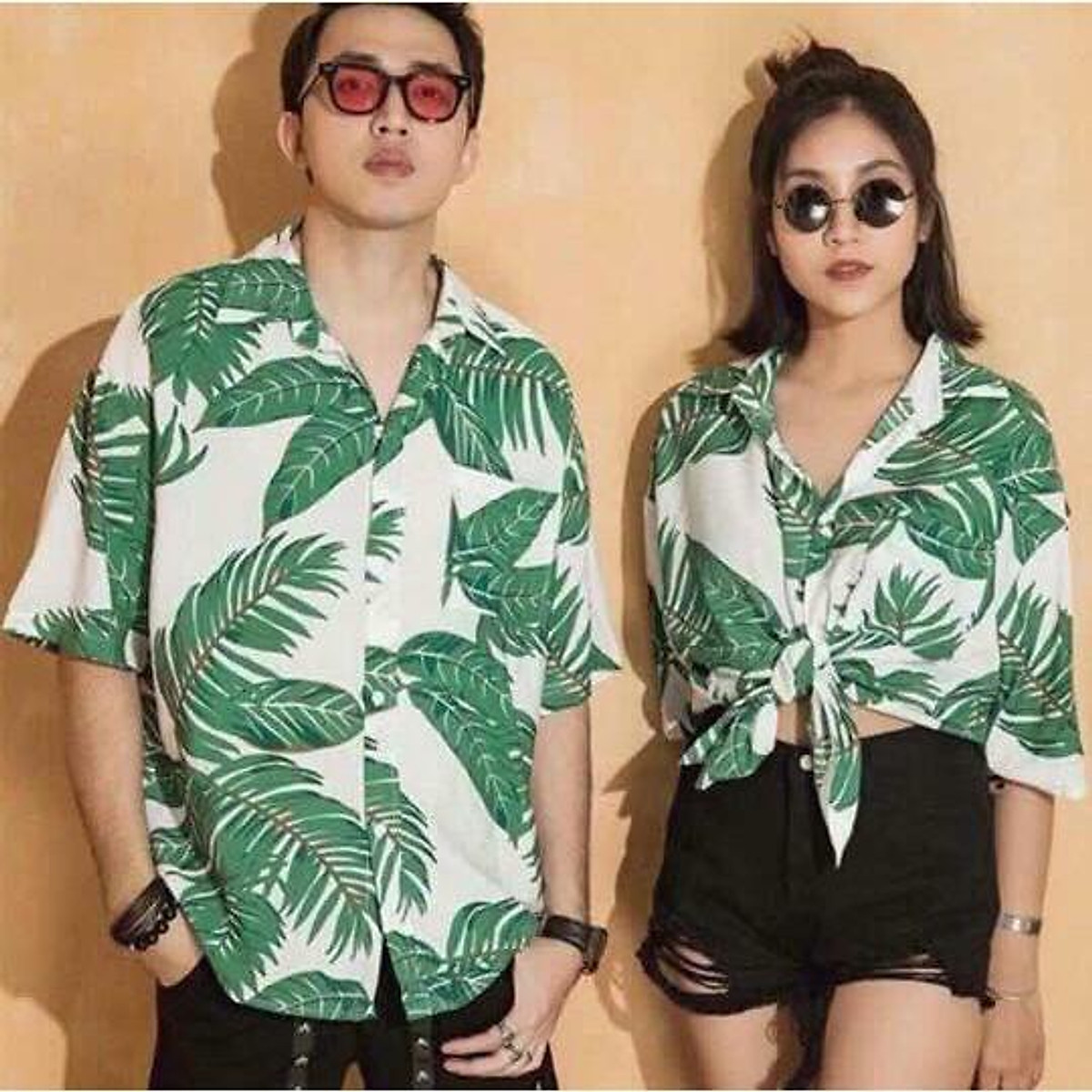 Áo Sơ Mi Đi Biển Sơ Mi Nhóm Lớp Họa Tiết Hawaii Hoa Lá   Hazomicom   Mua Sắm Trực Tuyến Số 1 Việt Nam