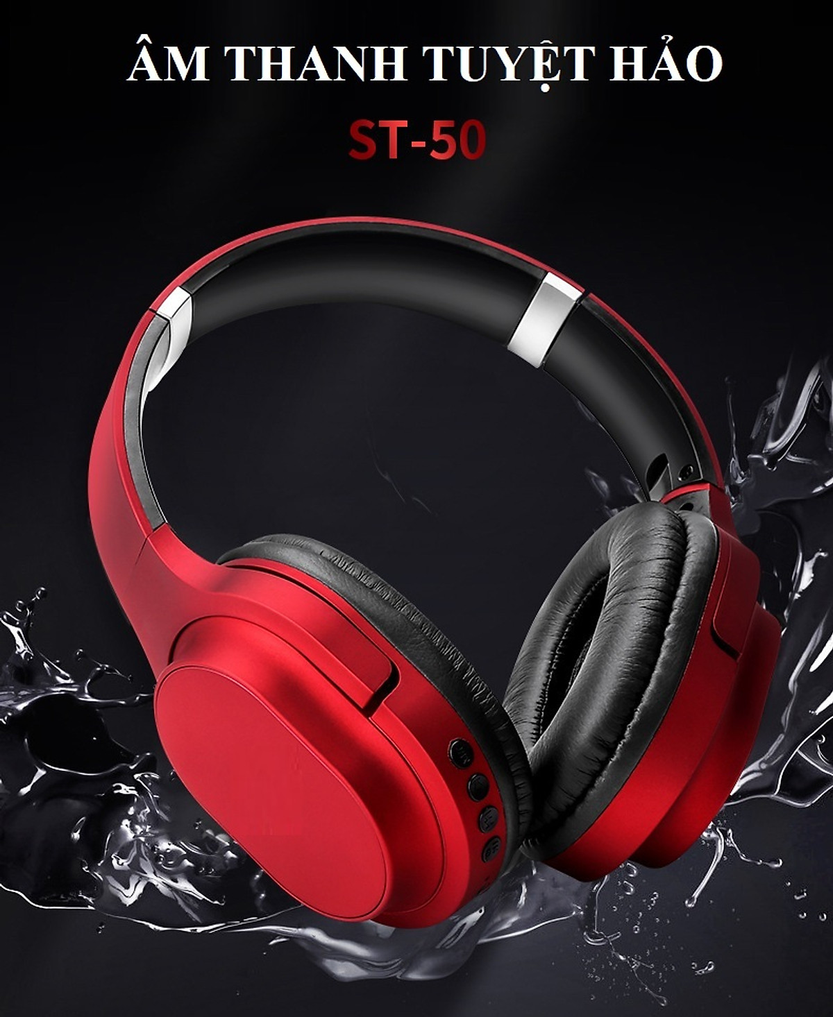 Tai nghe headphone không dây bluetooth ST.50 | Tiki