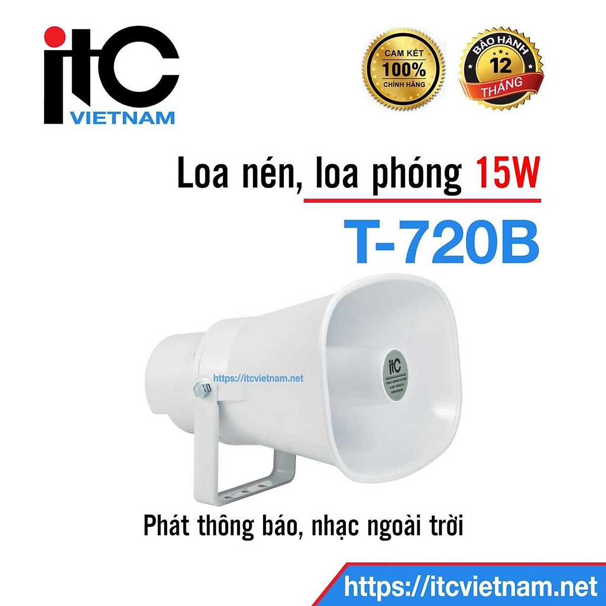 Loa nén, loa phóng thanh ITC công suất 7.5W - 15W: T-720B - Loa ...
