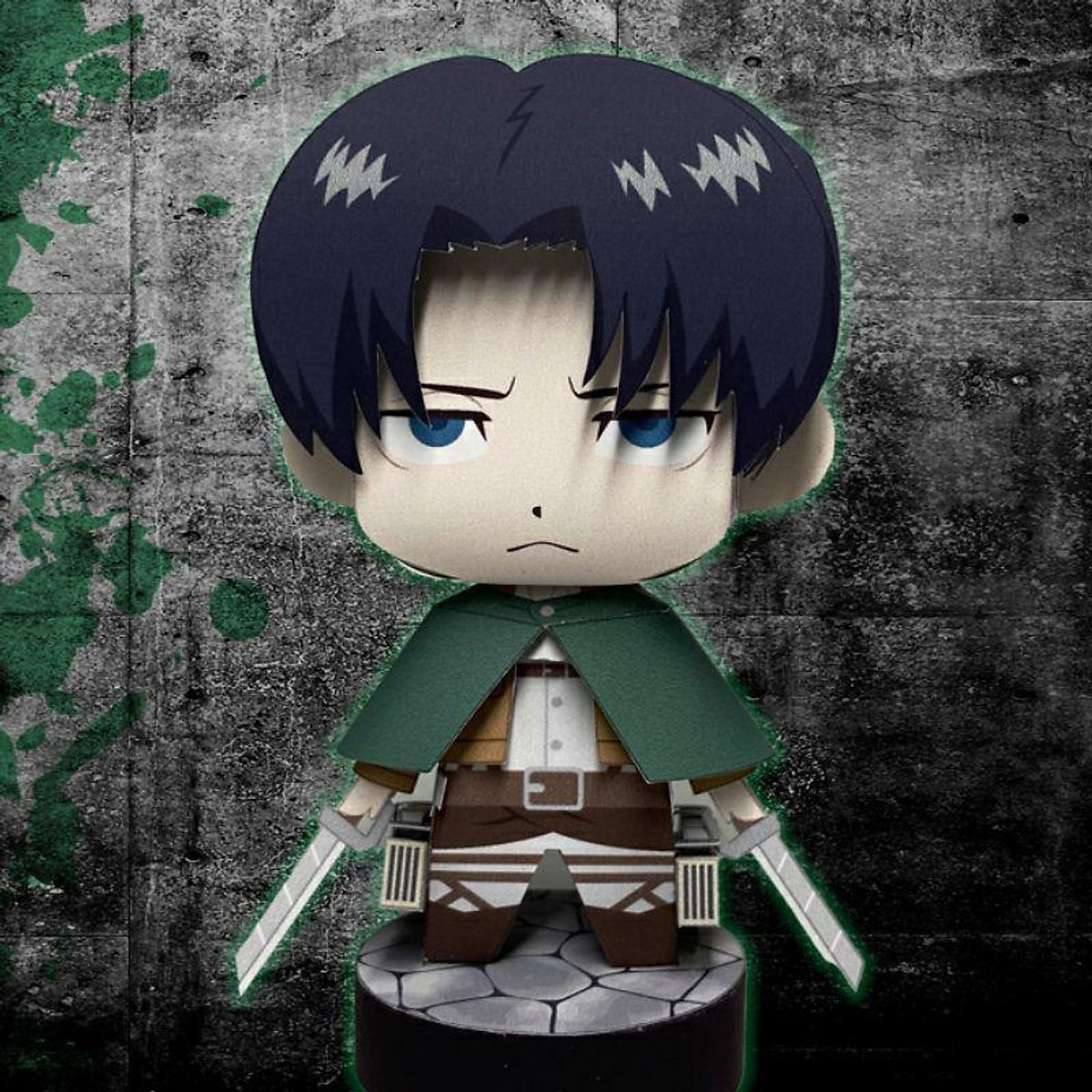 Mô hình giấy anime [ATTACK ON TITAN] chibi Levi Ackerman - Mô hình giấy