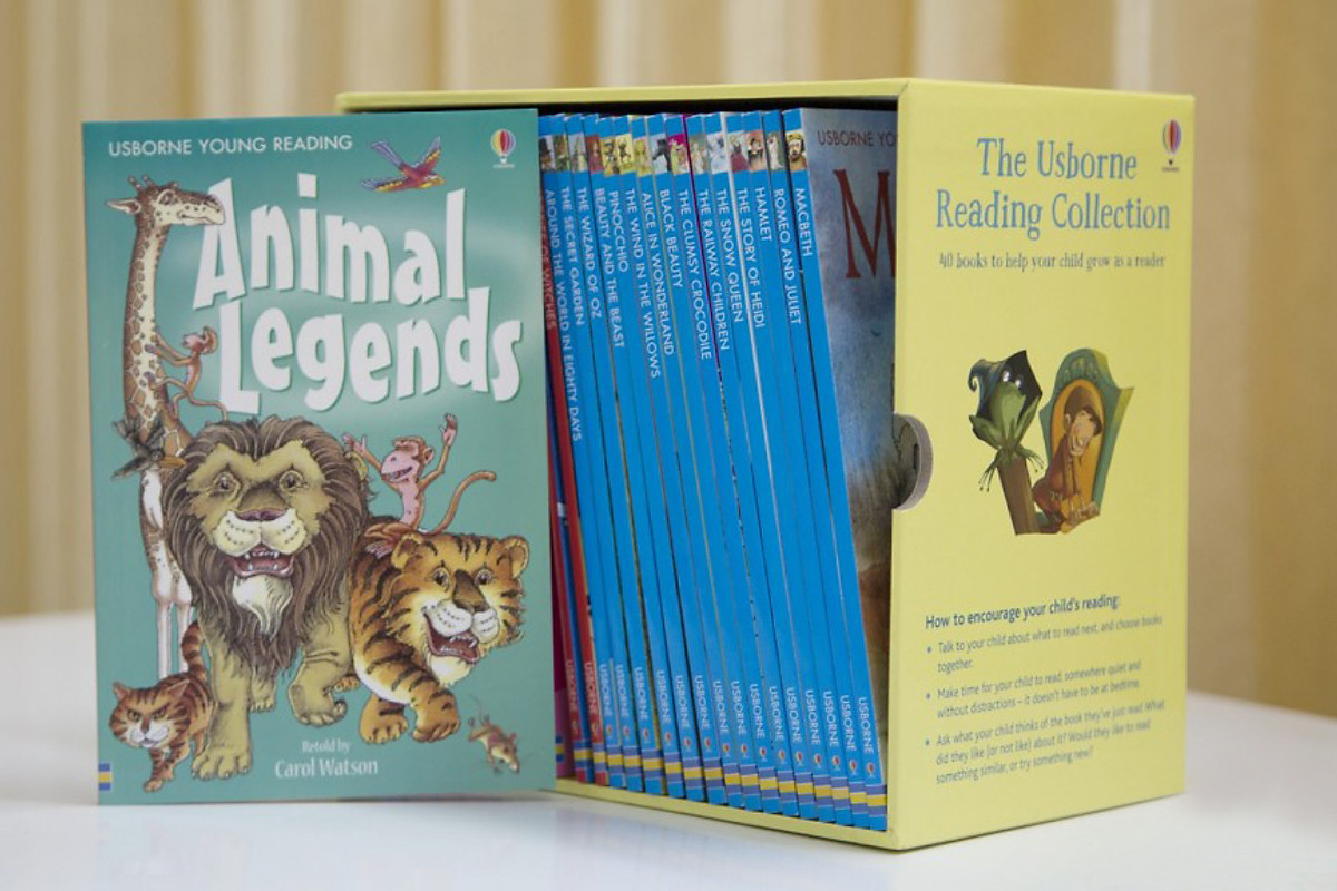 Usborne Bộ Vàng The Usborne Reading Collection - x40 book boxed set