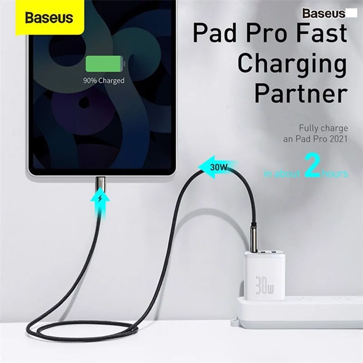 Cốc sạc nhanh siêu nhỏ gọn Baseus Compact Quick Charger 30W(USB dual port +Type C,30w PD/QC3.0 Multi Quick Charge Support)- Hàng chính hãng