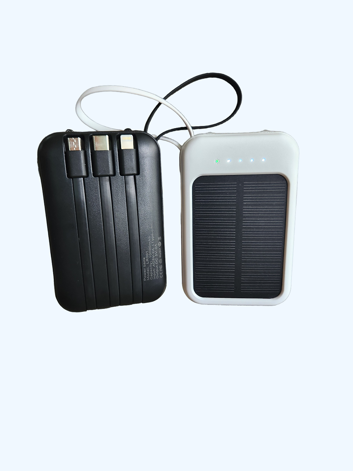 Pin Sạc Dự Phòng Năng Lượng Mặt Trời Dung Lượng 10000mAh LINRUI LR001 Có Cáp Sạc Sẵn - Hàng Chính Hãng