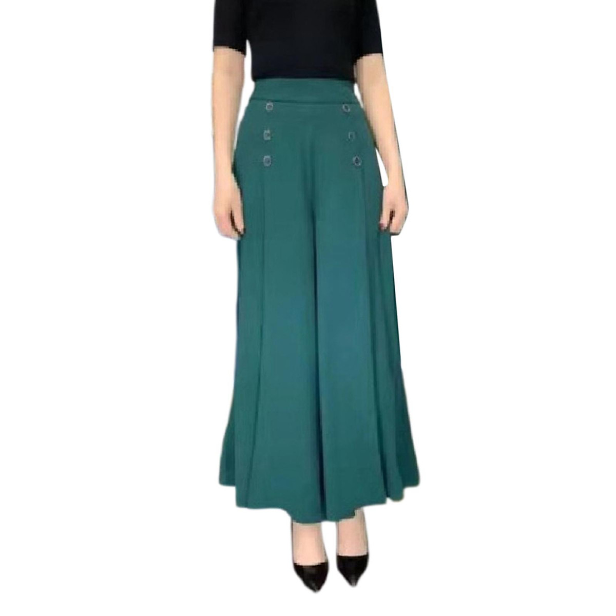 Plus Size Women Cotton linen Pants Summer Elastic Waist Loose Middle-Aged  and Elderly Women's Trousers #899 - Stella's Fashion