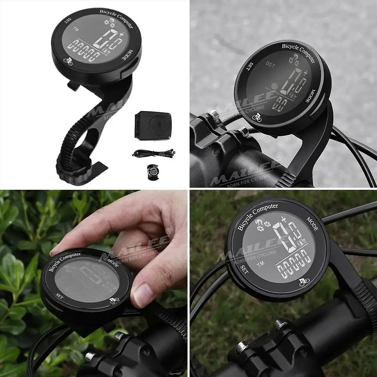 Đồng hồ đo tốc độ xe đạp không dây C168-WL wireless sử dụng pin CR2032 sử dụng 6-8 tháng thay thế dễ dàng - Mai Lee