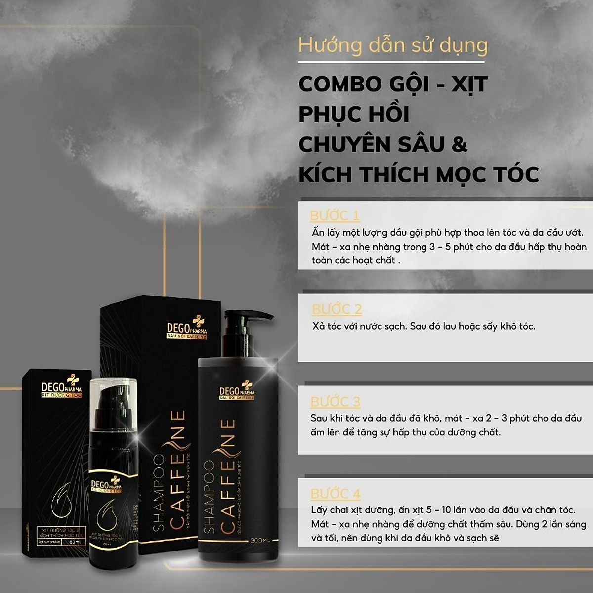 Tinh chất mọc tóc Dego Pharma - phục hồi tóc hư tổn, giảm gãy rụng nhanh, giảm hói đầu, dưỡng tóc mềm mượt