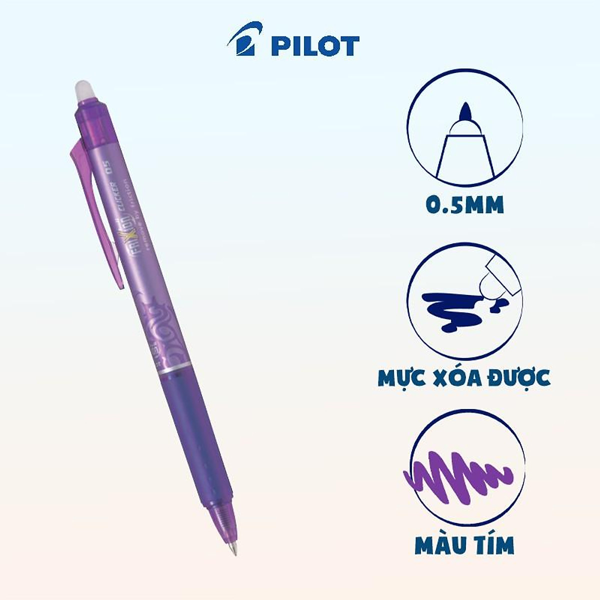 Bút xóa được Pilot Frixion ball Clicker