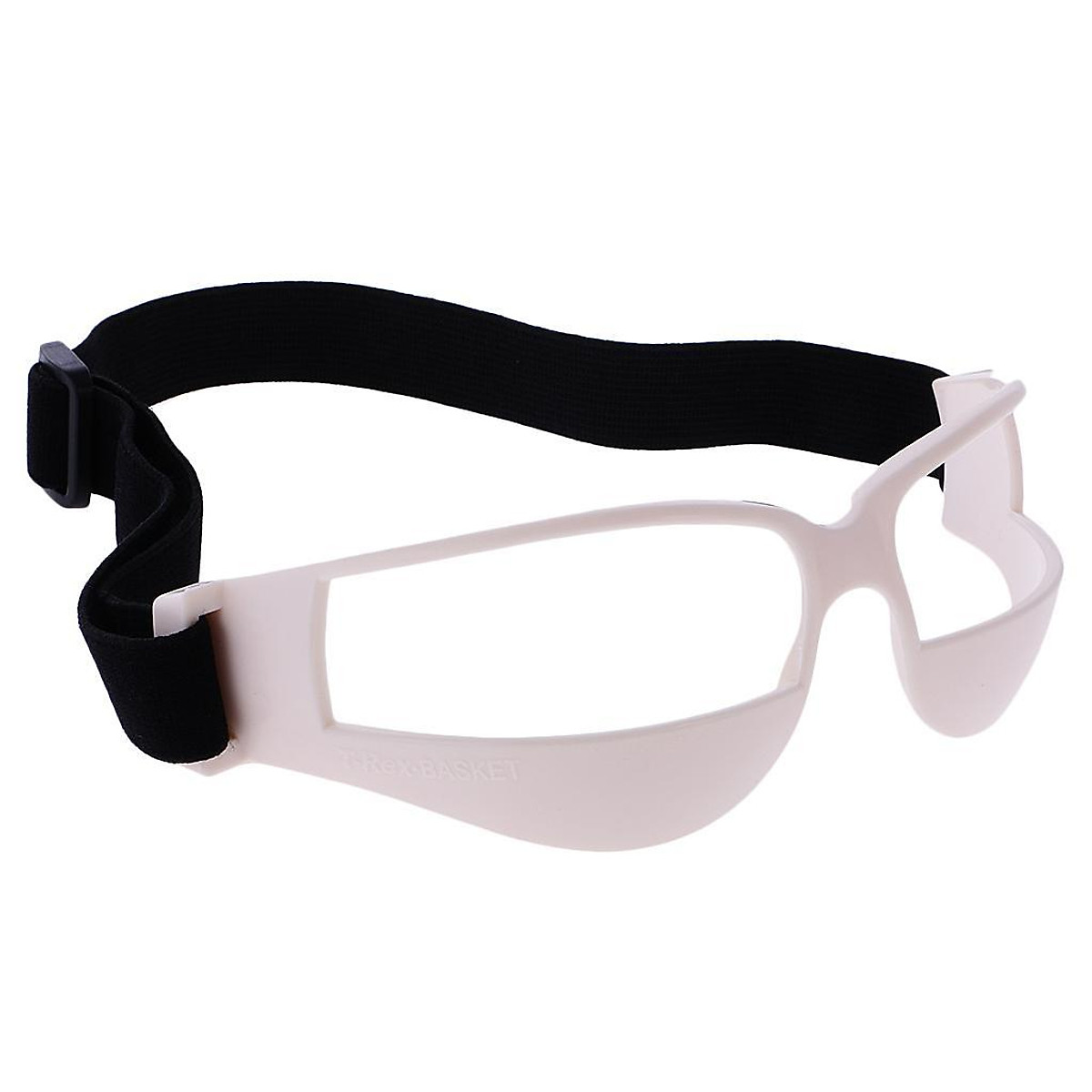2 Pieces Anti Down Basketball Glasses Frame Dribble Dribbling Specs Sports  Eyewear Training Supplies White