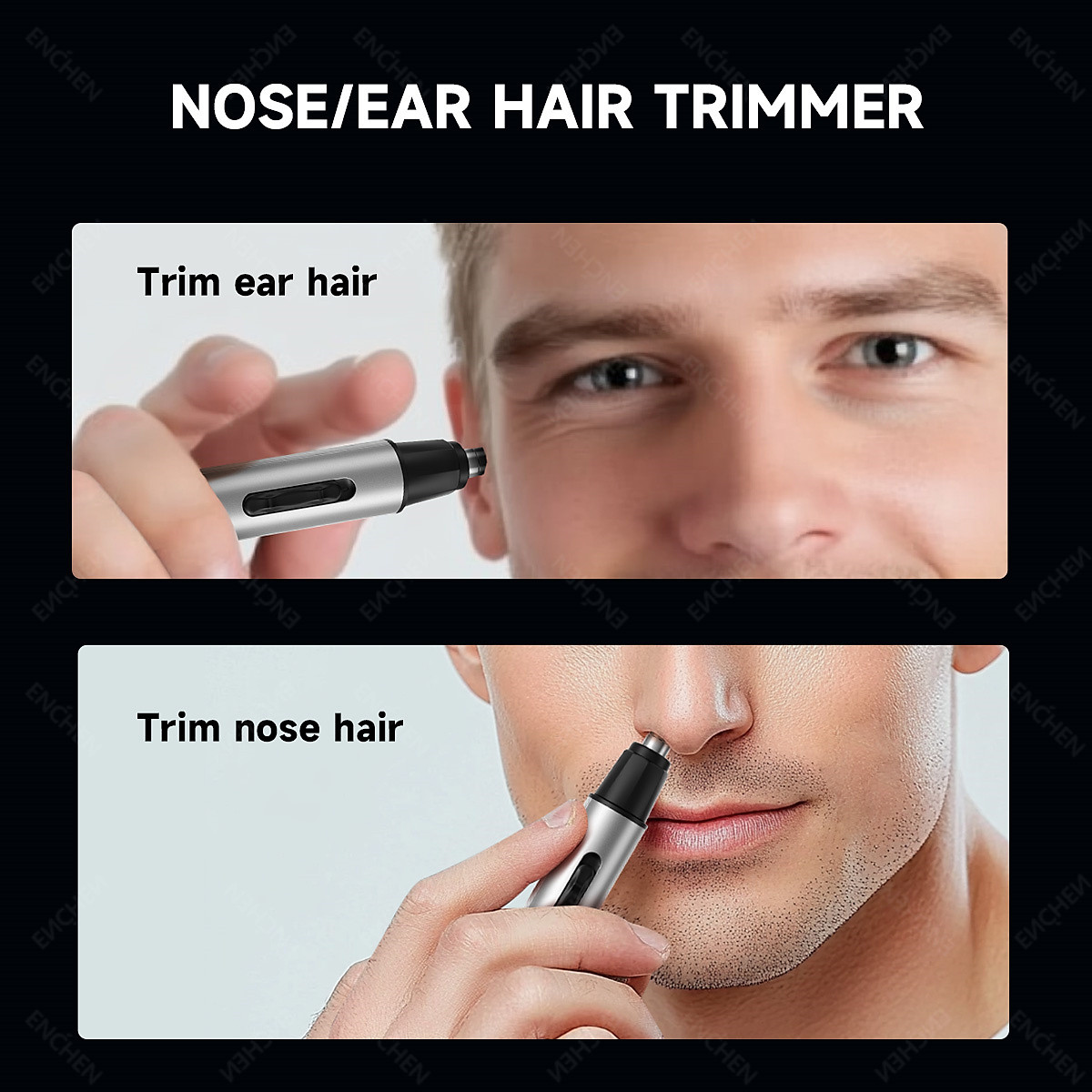 Máy tỉa lông mũi Enchen cắt êm, có thể sạc lại pin dùng nhiều lần
