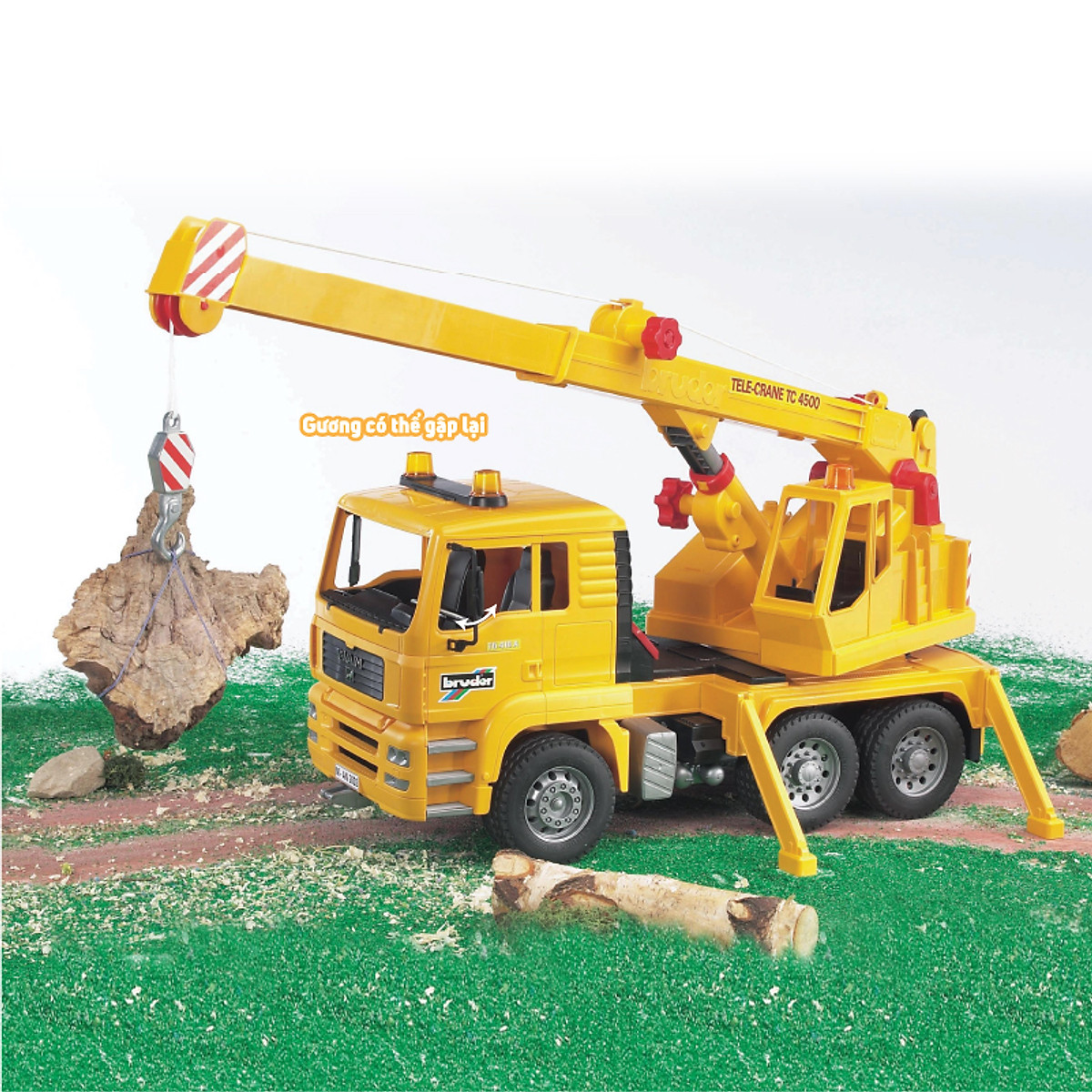 Đồ Chơi BRUDER Dạng Mô Hình Theo Tỷ Lệ Thu Nhỏ 1:16 Xe Cần Cẩu Man BRU02754