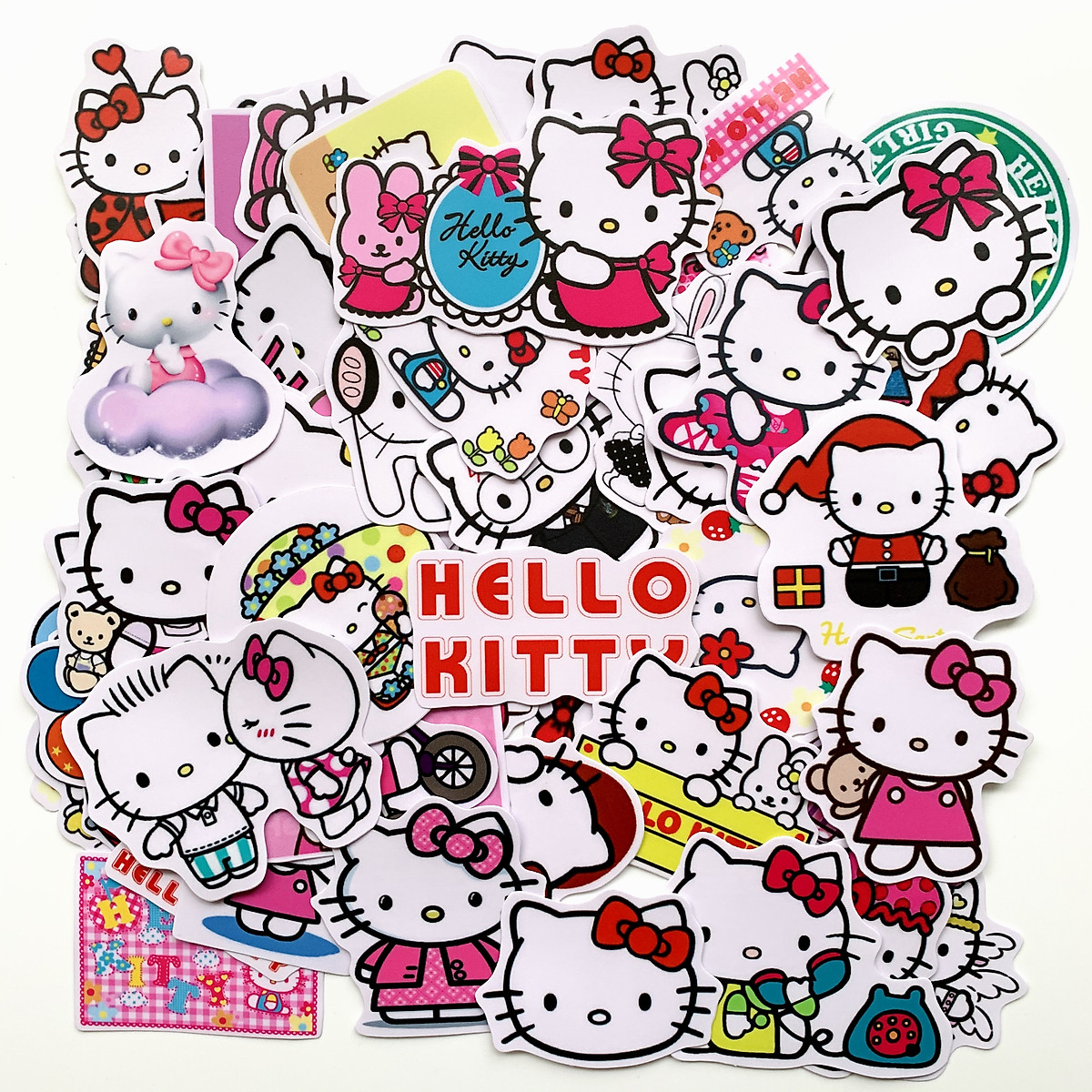 Bộ 20 Sticker Hello Kitty Hình Dán Chủ Đề Mèo Dễ Thương Cute Chống ...