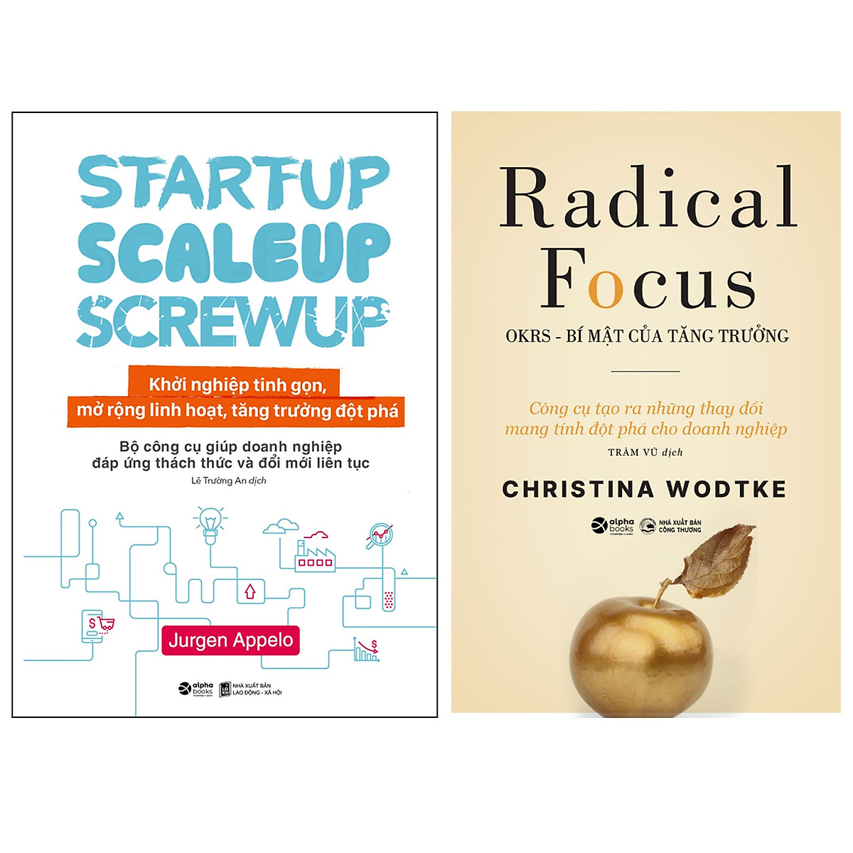 Combo Sách : Startup, Scaleup, Screwup - Khởi Nghiệp Tinh Gọn, Mở Rộng Linh Hoạt, Tăng Trưởng Đột Phá + Radical Focus: OKRs - Bí Mật Của Tăng Trưởng