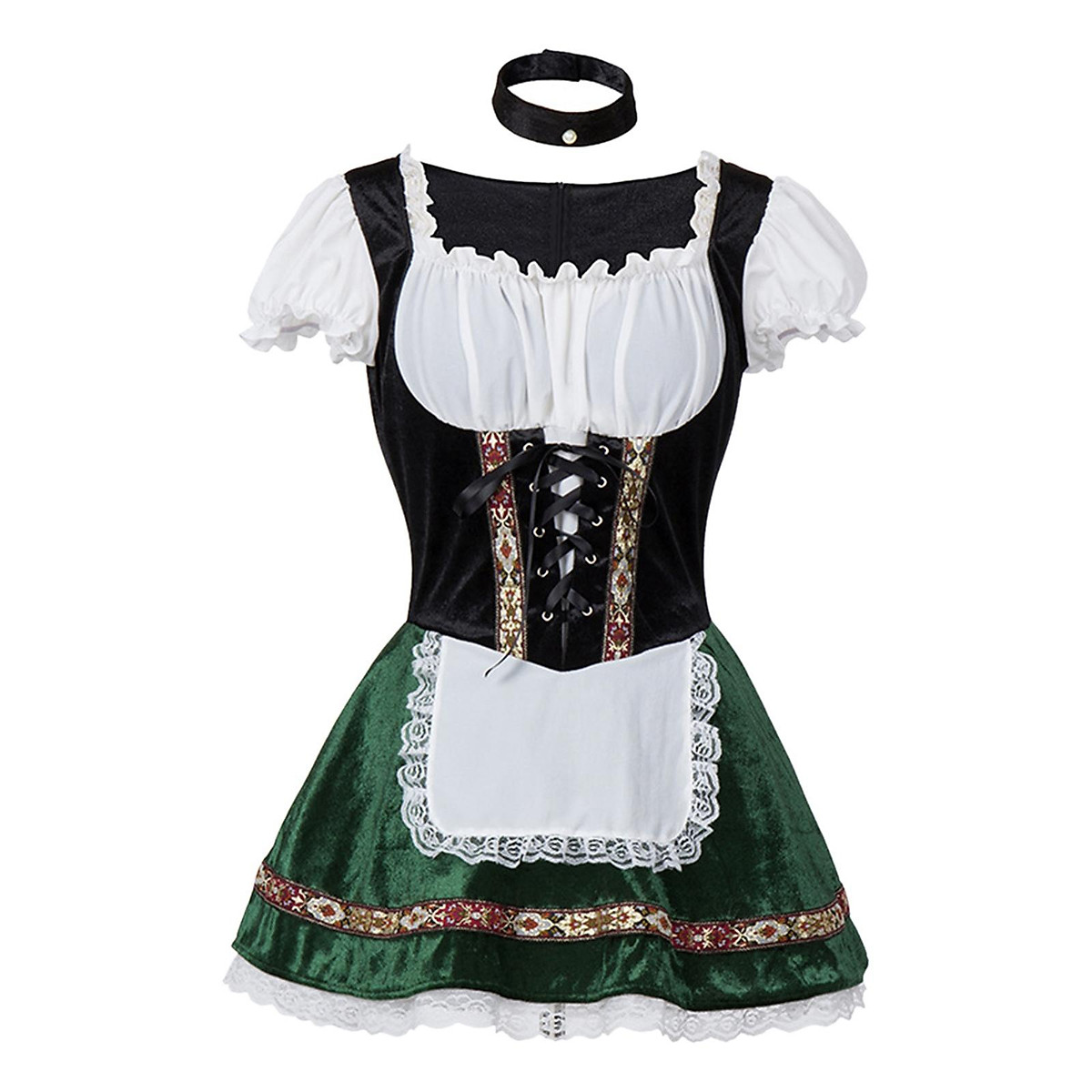 Womens Maid Costume Wench Outfit Waitress - Trang phục nữ
