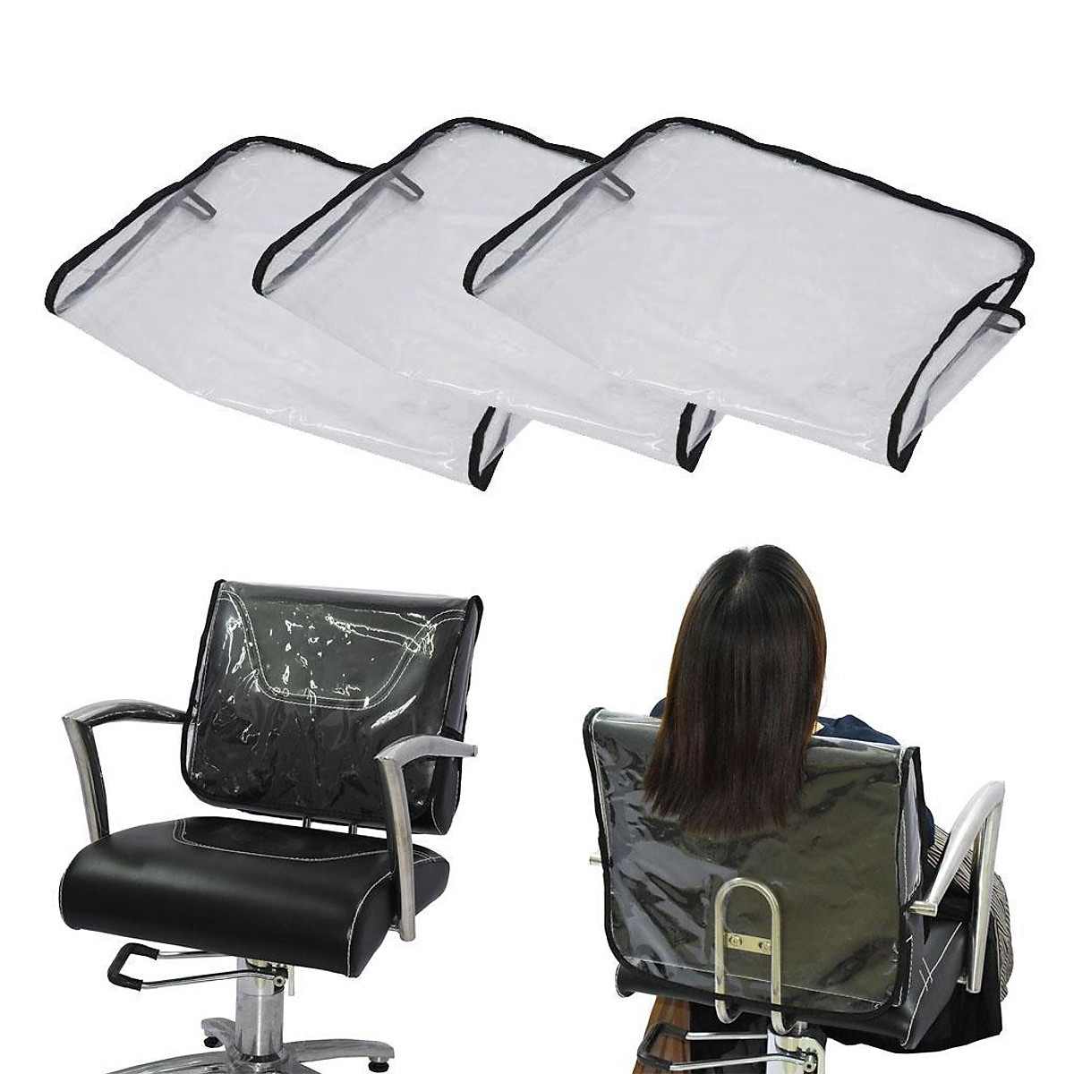 Mua 3x Hairdressing Barber Chair Back Cover Salon Spa Professional Plastic  Covers tại Magideal2