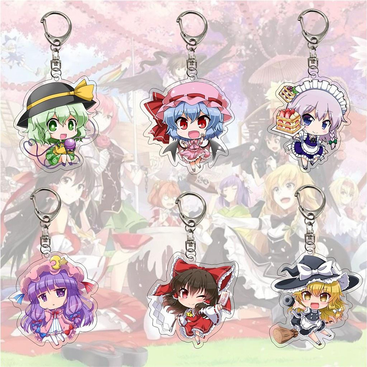 Móc Khóa Nhựa Acrylic Hình Nhân Vật Anime Touhou - Móc Khóa - Phụ ...