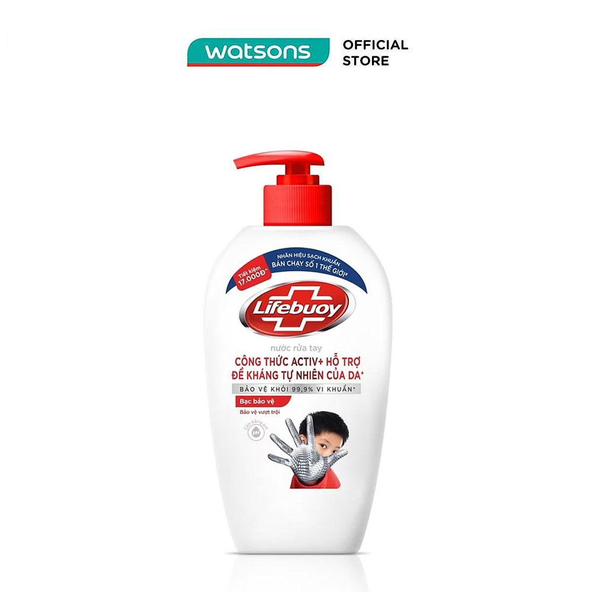 Nước Rửa Tay Lifebuoy Bảo Vệ Vượt Trội 450g