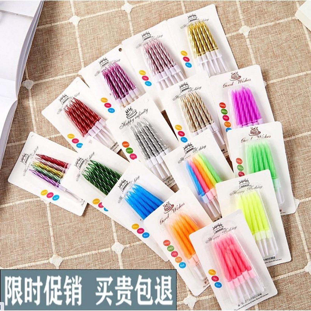 Nến sinh nhật nhỏ vỉ 1224 cây giá rẻ chỉ 15kvỉ  HOA ĐĂNG ĐỨC LƯƠNG