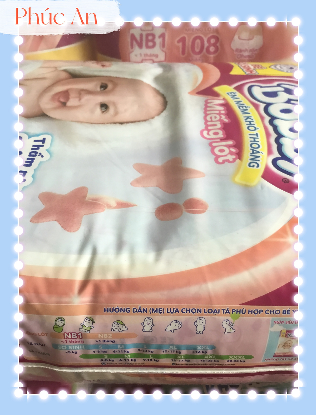 Tặng thêm 9 miếng tã dán - Miếng Lót Bobby Newborn 1 108 Miếng Êm Mềm Khô Thoáng - Miếng lót sơ sinh Bobby NB1