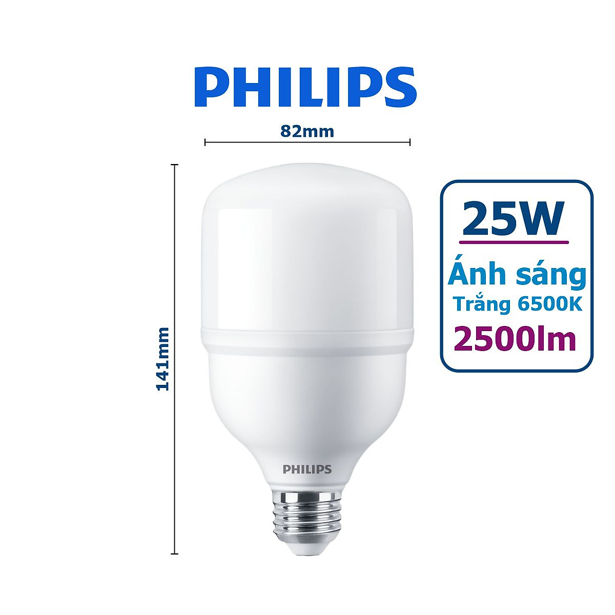 Bóng đèn Philips TrueForce Essential LED HB MV E27 - Ánh sáng Trắng, Hiệu suất chiếu sáng cao, Tiết kiệm điện, Chất lượng ánh sáng hoàn hảo - Hàng Chính Hãng