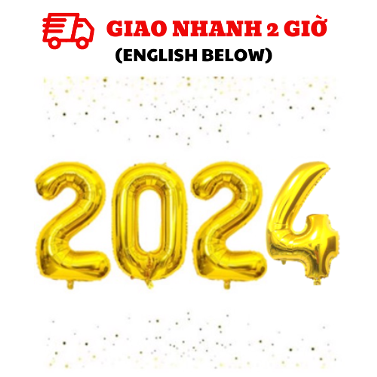 Bộ bóng 2024 Happy New Year balloon cbhp61 - Phụ kiện - Vật liệu ...