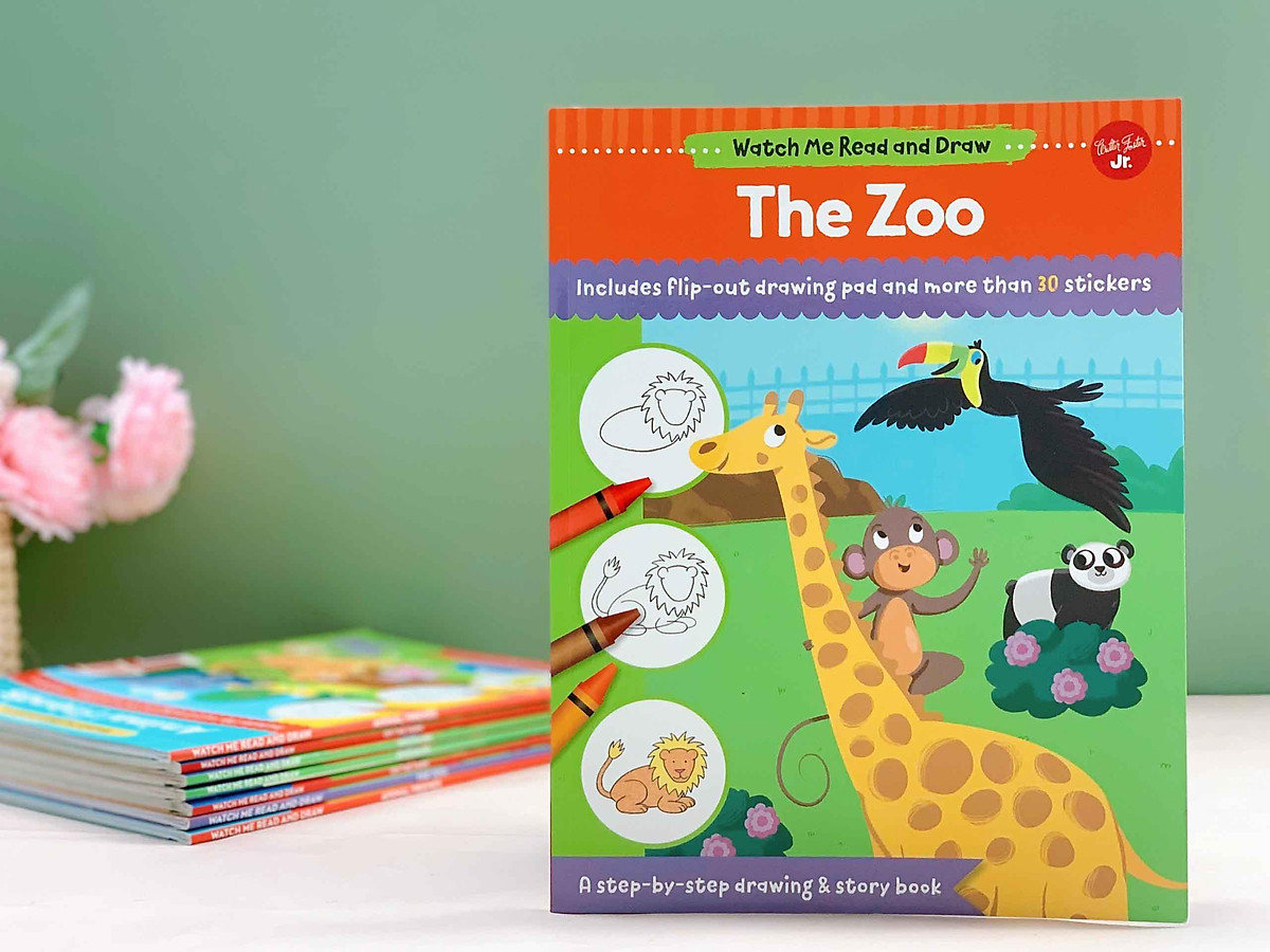 Watch Me Read and Draw: The Zoo : A step-by-step drawing & story book