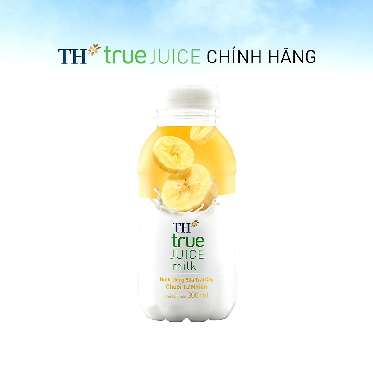Thùng 24 chai nước uống sữa trái cây chuối tự nhiên TH True Juice Milk