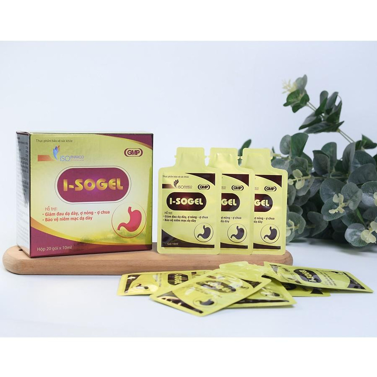 Mua Dung dịch uống Bao niêm mạc Dạ dày I-SOGEL. Trung hòa acid dịch vị, giảm trào ngược, ợ nóng | Tiki