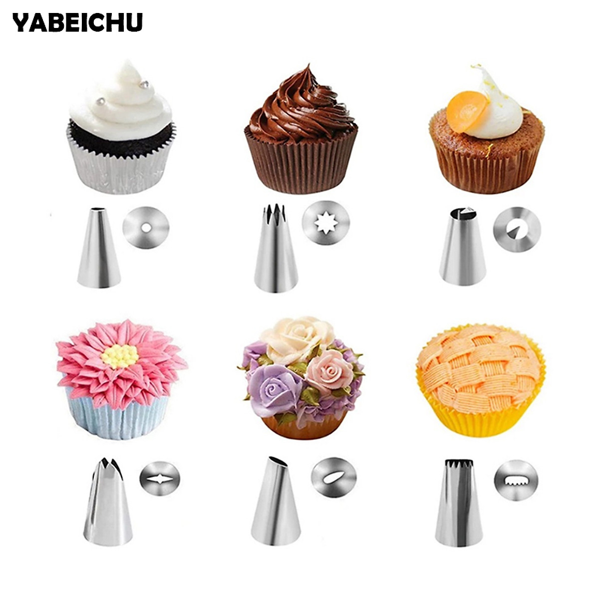 Mua 15Pcs Nozzle Piping Cake Tools Accessories Reusable Pastry Bag ...