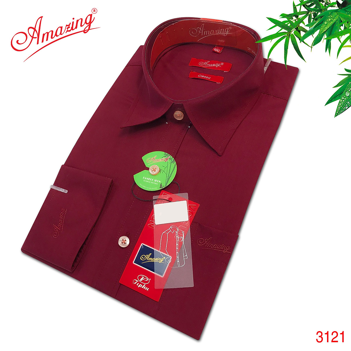 Mua Áo sơ mi nam công sở màu đô, form dáng basic, vải bamboo mịn mát, tay dài, đuôi tôm hiệu Amazing cao cấp, nhiều size số - Màu đô-3121 - XL ( Mua Áo Sơ Mi Nam Công Sở Màu Đô, Form Dáng Basic, Vải Bamboo Mịn Mát, Tay Dài, Đuôi Tôm Hiệu Amazing Cao Cấp, Nhiều Size Số - Màu Đô-3121 - Xl (