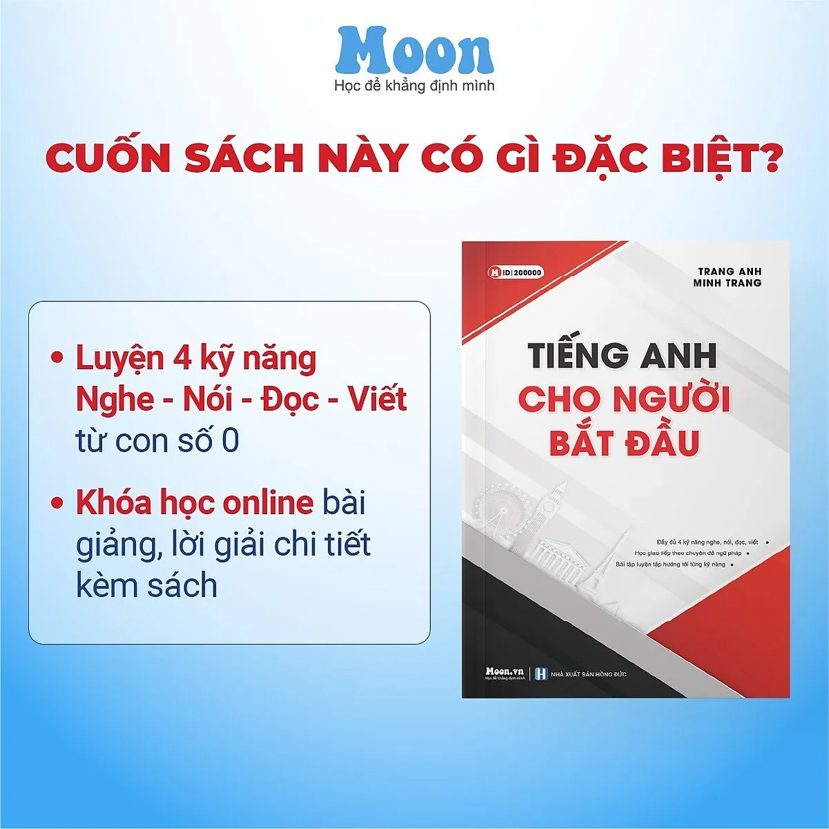 Sách ID Tiếng Anh cho người mới bắt đầu - người mới mất gốc Cô Trang Anh