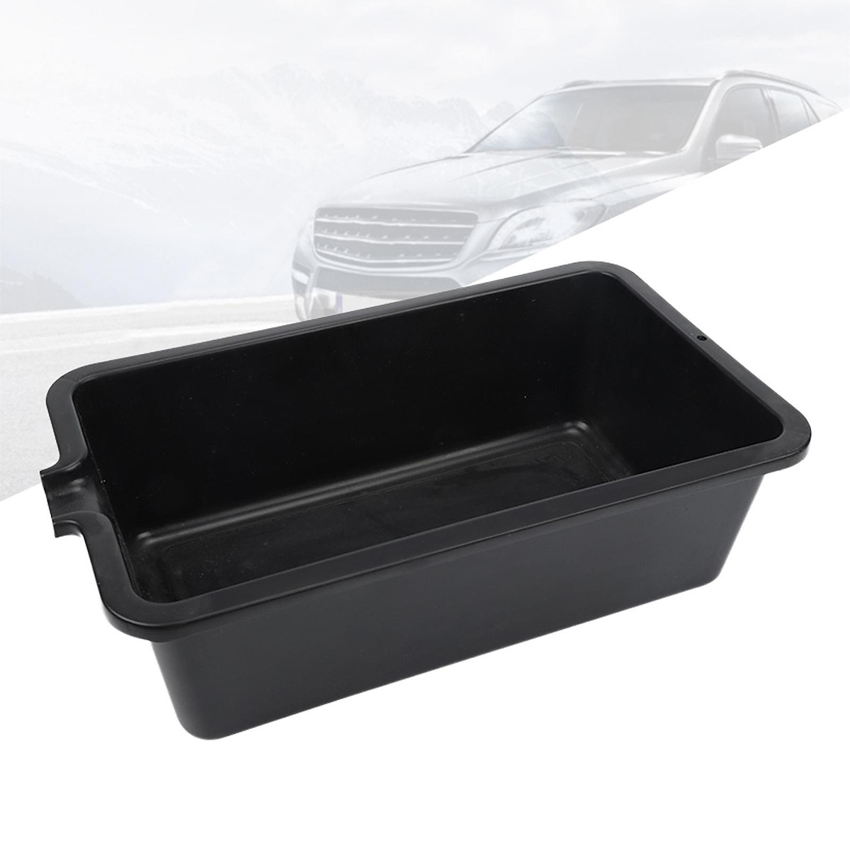 Oil Drain Change Pan Rectangle High Performance Prevents Spills Durable