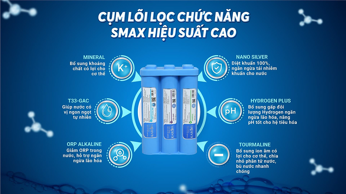 Máy lọc nước nóng lạnh Karofi KAD-R38 - Hàng chính hãng