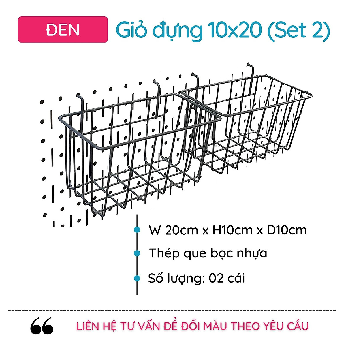 Bảng Pegboard Kim Loại & Phụ Kiện Móc Treo Dụng Cụ Cơ Khí Chuyên Nghiệp, Thương Hiệu SMLIFE