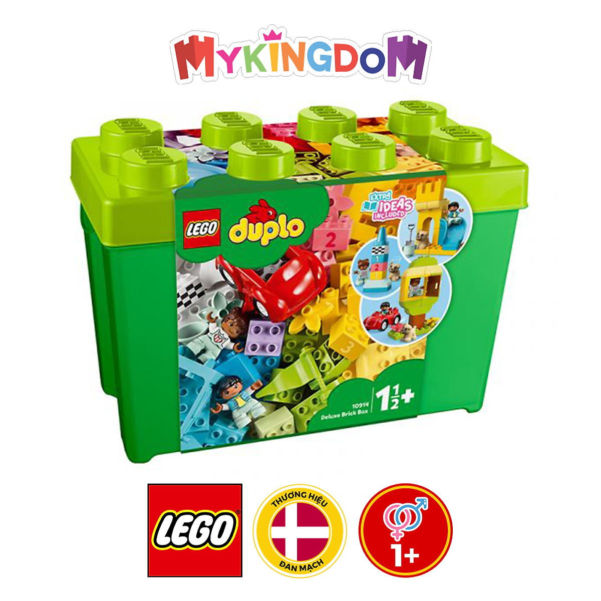 Đồ Chơi Lắp Ráp LEGO Duplo Thùng Gạch Sáng Tạo 10914 Cho Bé Trên 1 Tuổi (85 chi tiết)