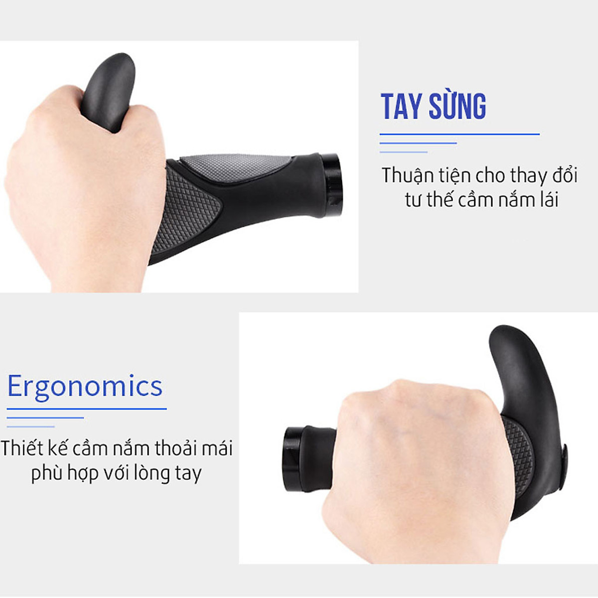 Bọc Tay Ghi Đông Xe Đạp Chất Liệu Cao Su TPR Cho Xe Đạp Thể Thao Địa Hình MTB (Đường kính 2.2cm) Mai Lee