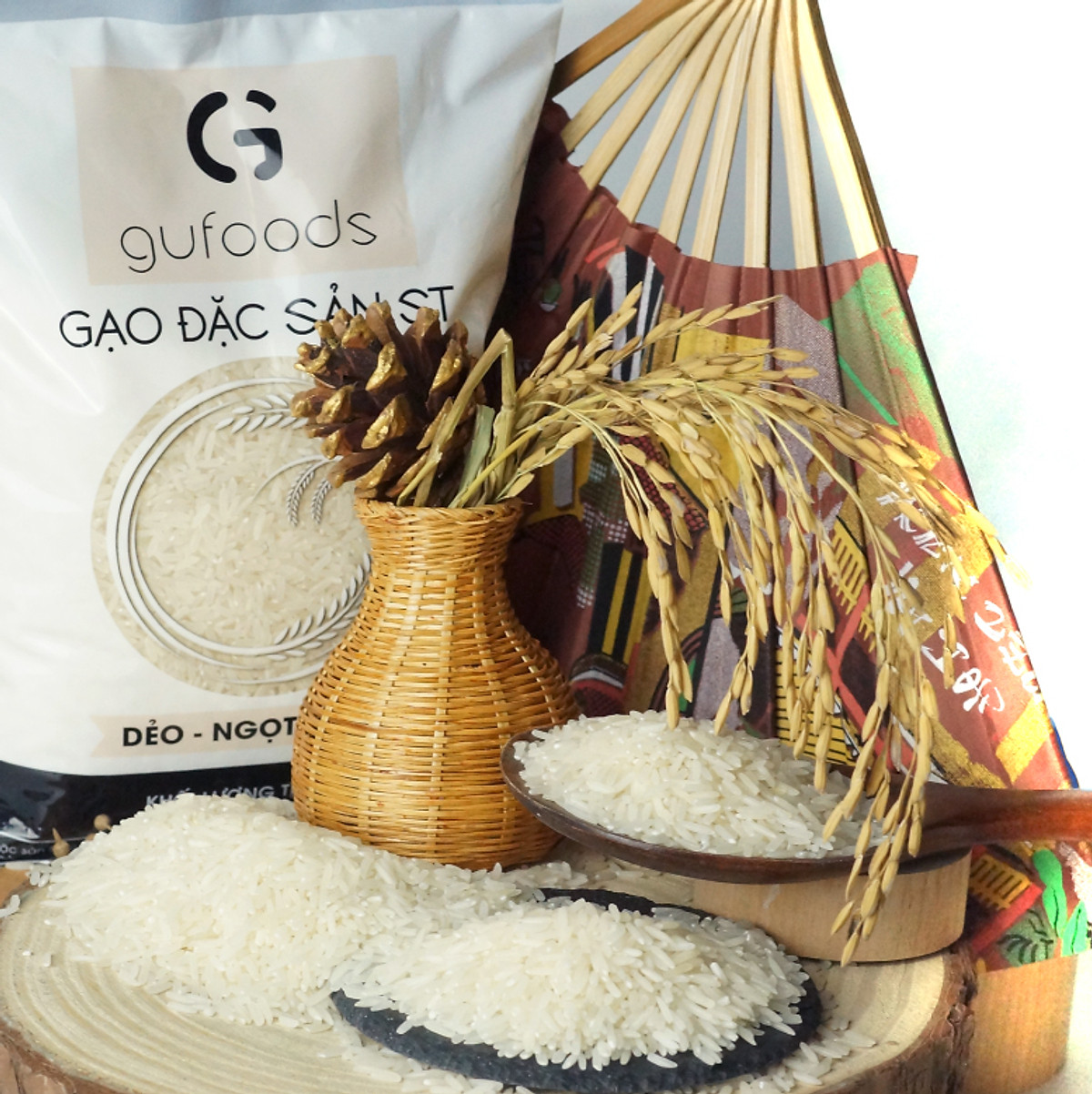 Gạo ST GUfoods - Ngon đặc sản (1kg) (dẻo - mềm - thơm) - Gạo, nếp