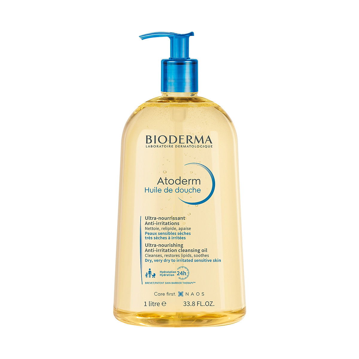 Dầu tắm giúp làm sạch, làm dịu và dưỡng ẩm dành cho da khô, da nhạy cảm Atoderm Huile De Douche 1L