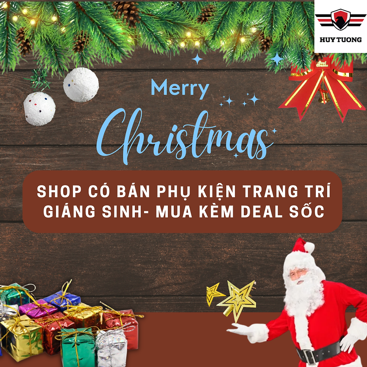 Cây thông Noel mini trang trí cao 50cm tặng phụ kiện Cây thông ...