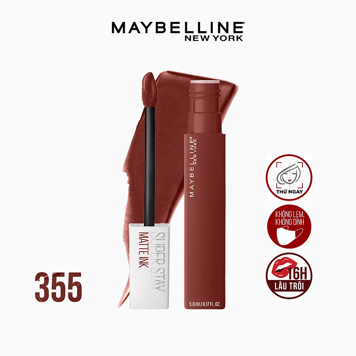Son Kem Lì 16h Lâu Trôi Maybelline New York Super Stay Matte Ink Lipstick 5ml