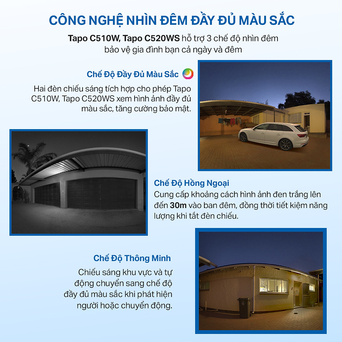 Camera WiFi TP-Link Tapo C510W / C520WS An Ninh Quay/Quét 360 Độ, Chống Nước - Hàng Chính Hãng