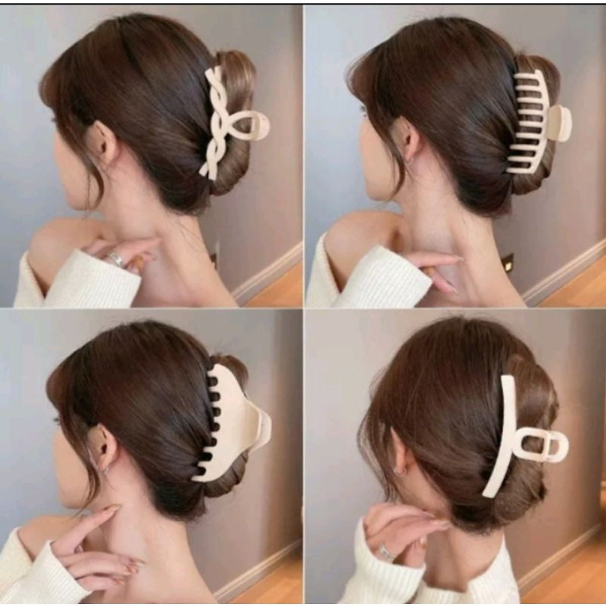 Ảnh thật] [Siêu Sale] Set 10 Cây Kẹp Tóc Nhựa Cao Cấp Phong Cách Hàn Quốc  Nhiều Size Nhiều Màu