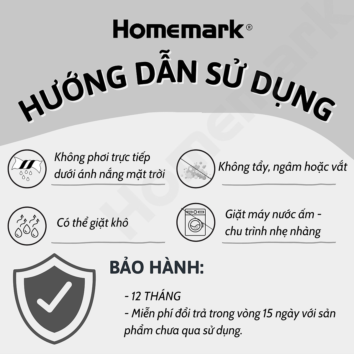 Ruột Gối Microfiber Lông Vũ Nhân Tạo Homemark - Siêu Mềm, Chống Xẹp, Thoáng Khí, Kháng Khuẩn
