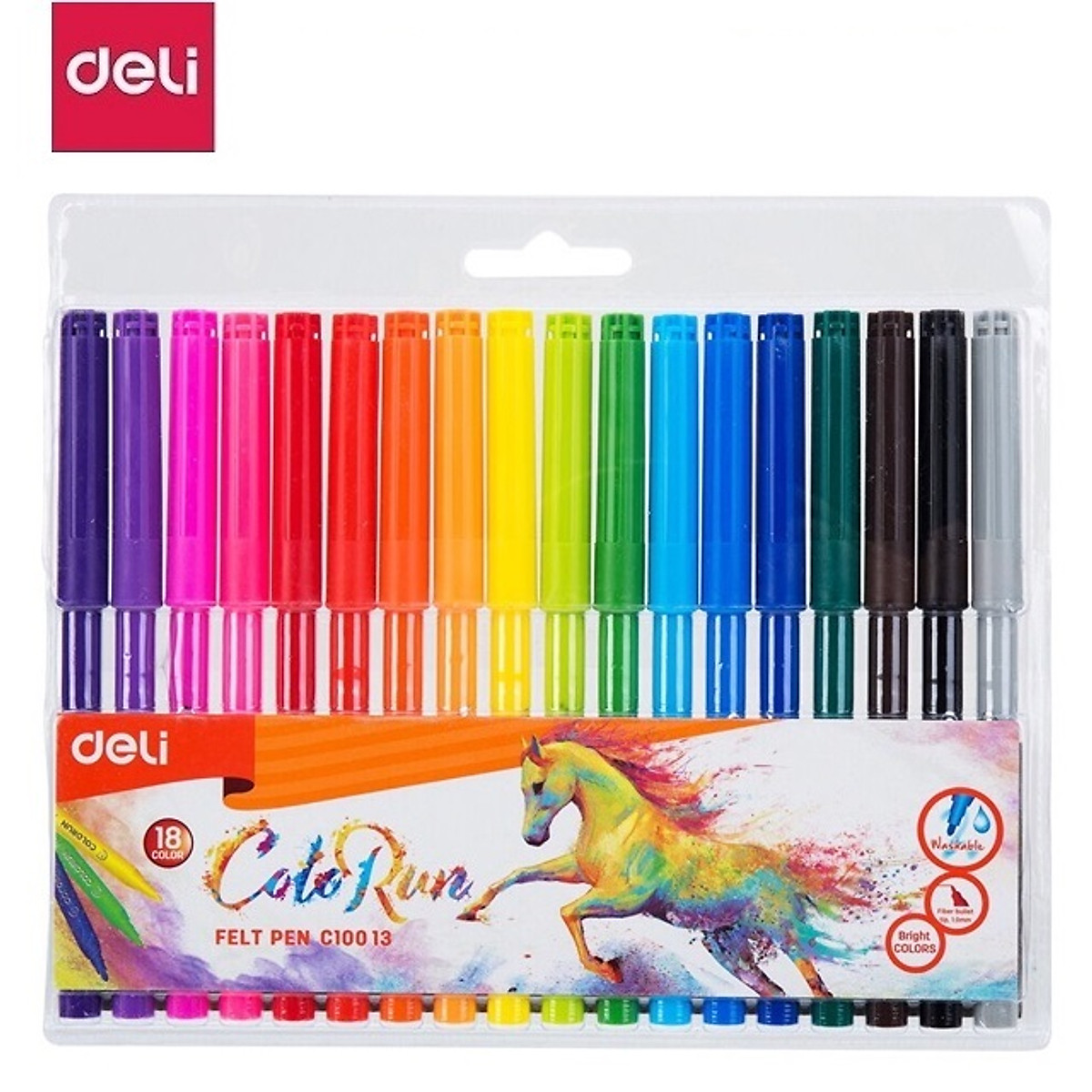 Mua Bút Dạ Màu Nước Deli 10013 - 18 Màu Tại Evi Store - Thiên Long | Tiki