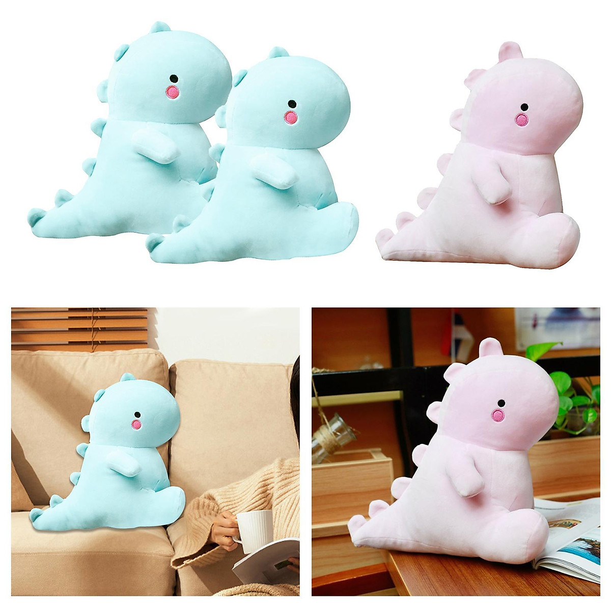 3Pcs Dinosaur Plush Cute Stuffed Animal Cartoon Plush 2\