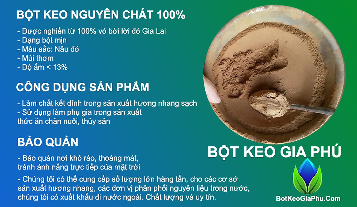 1Kg Bột Keo Bời Lời Làm Nhang | Bột Keo Gia Phú | Tiki