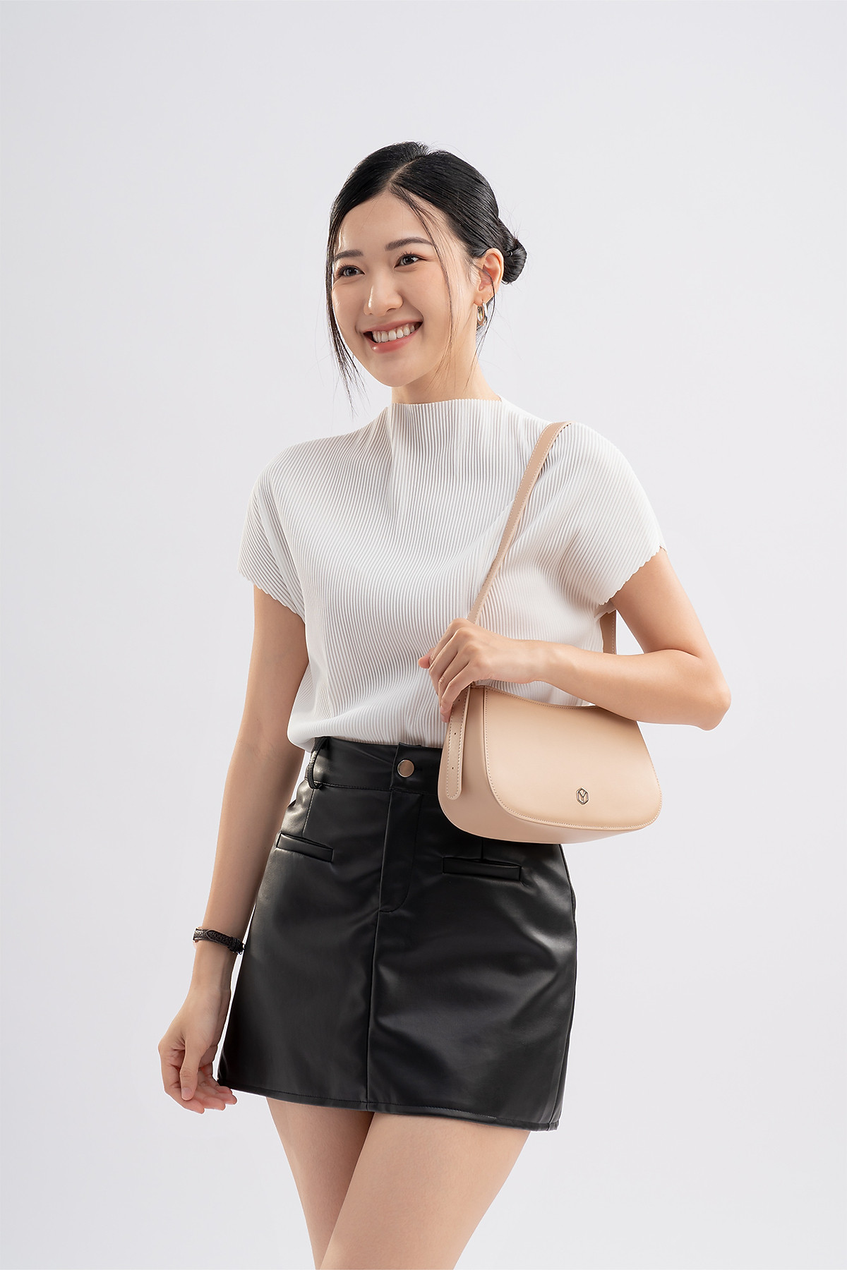 Túi xách đeo vai da nữ kiểu dáng basic YUUMY Seasand YN228