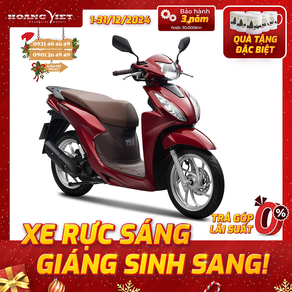 Xe Máy Honda Vision 2025 - Phiên Bản Cao Cấp