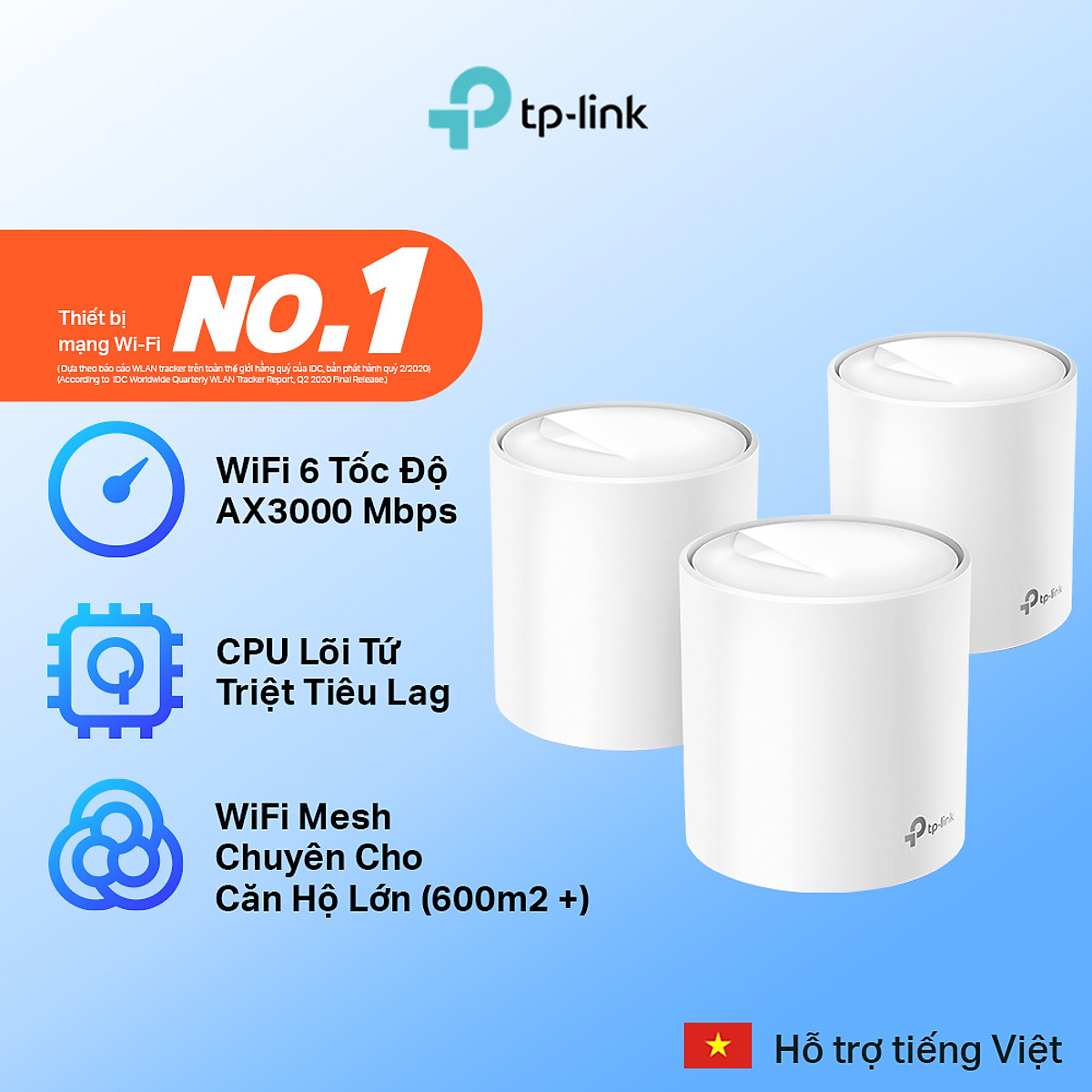 Bộ Phát Wifi Mesh TP-Link Deco X60 AX3000 MU-MIMO Hàng Chính Hãng | Tiki Bộ Phát Wifi Mesh TP-Link Deco X60 AX3000 MU-MIMO Hàng Chính Hãng | Tiki