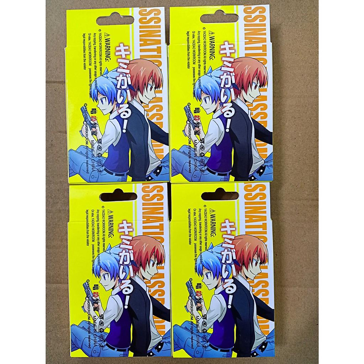 có hộp đựng) Bộ bài Tây anime lớp học ám sát Assassination Classroom , bộ Tú 54 có hộp đựng) Bộ bài Tây anime lớp học ám sát Assassination Classroom , bộ Tú 54
