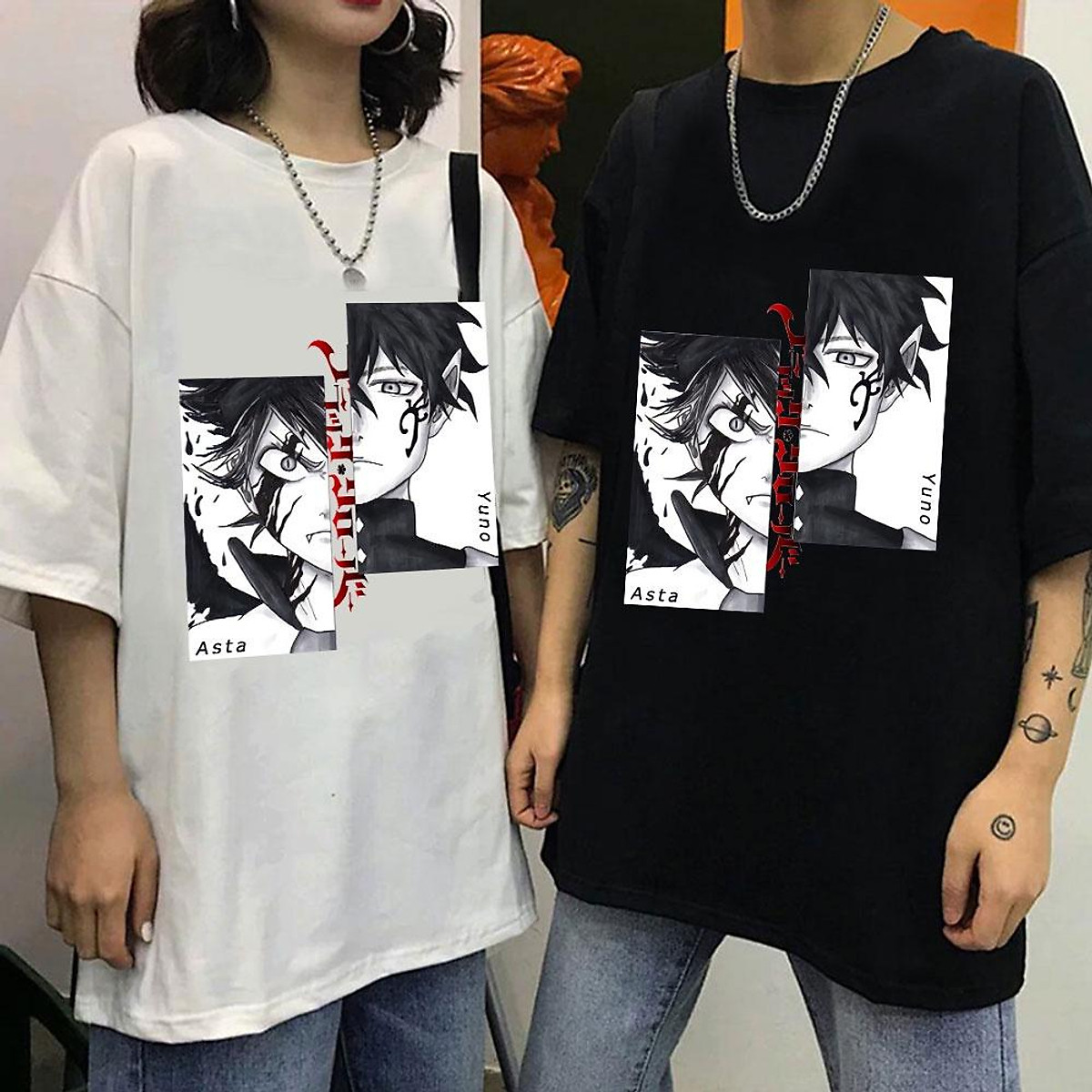 Mua (SALE HOT) Áo thun in hình Black Clover Harajuku T-shirt Anime ...